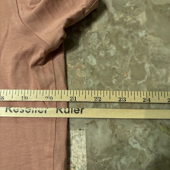 Norse Projects Shirt Mens Large Pink Esben Blind Stitch Short Sleeve Tee - Picture 7 of 13